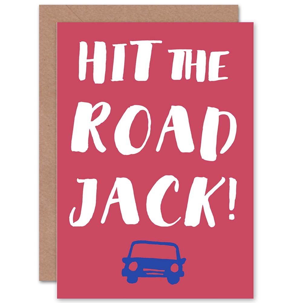 Bon Voyage Hit Road Jack Good Bye Card