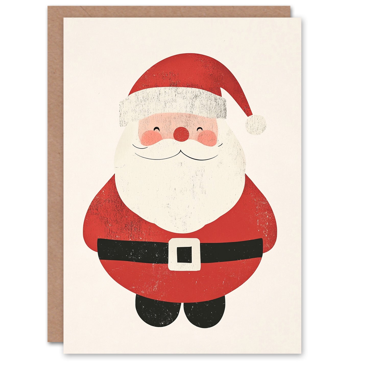 Jolly Santa Claus Happy Cartoon Xmas Christmas Card