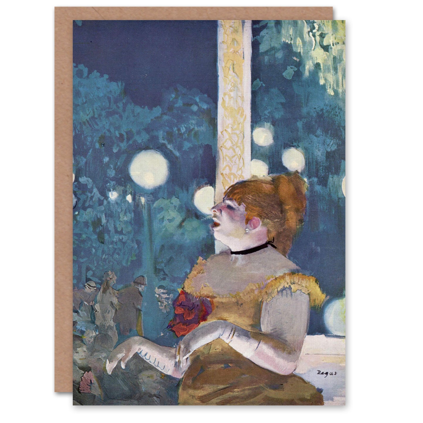 Edgar Degas Art Card Cafe Concert Song of the Dog