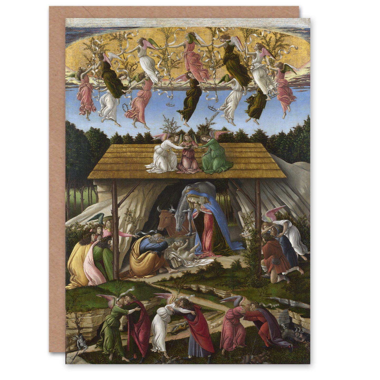 Sandro Botticelli Art Card Mystic Nativity Painting