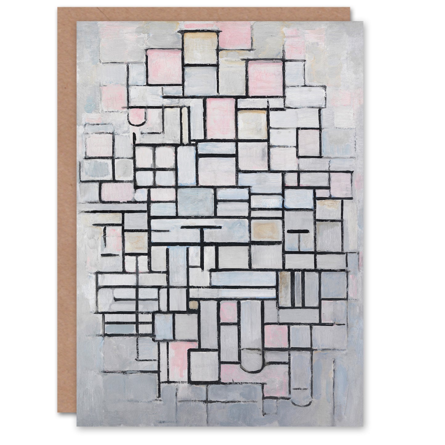 Piet Mondrian Art Card Composition No IV Abstract Painting