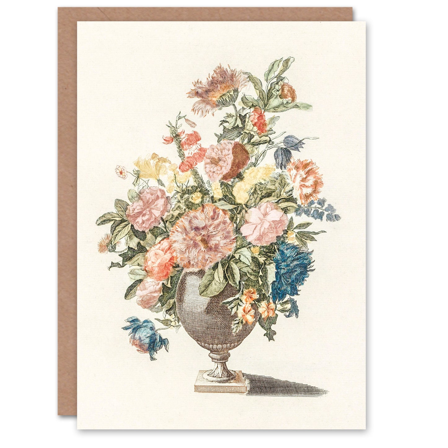 Johan Teyler Art Card Vase With Spring Flowers Still Life