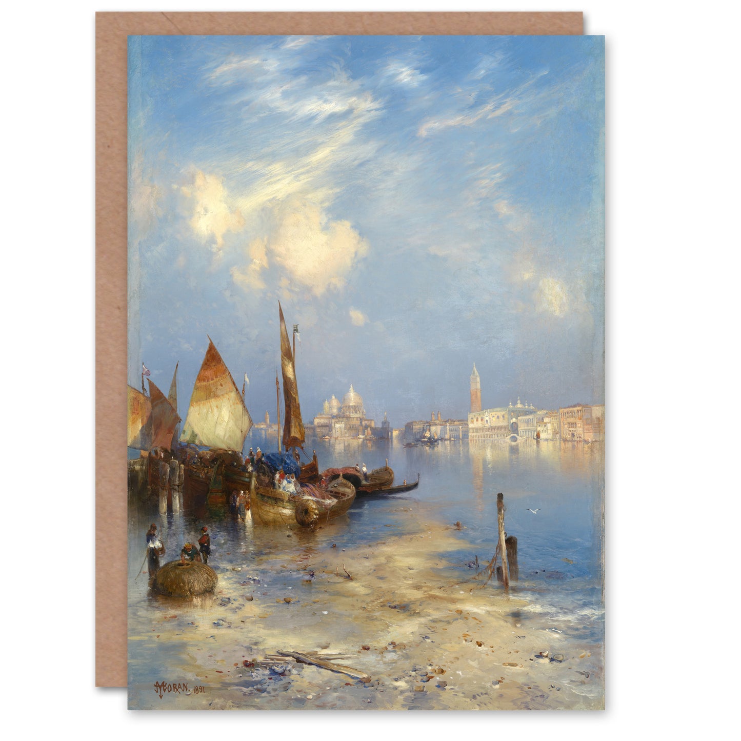 Thomas Moran A View of Venice Grand Canal Art Greeting Card