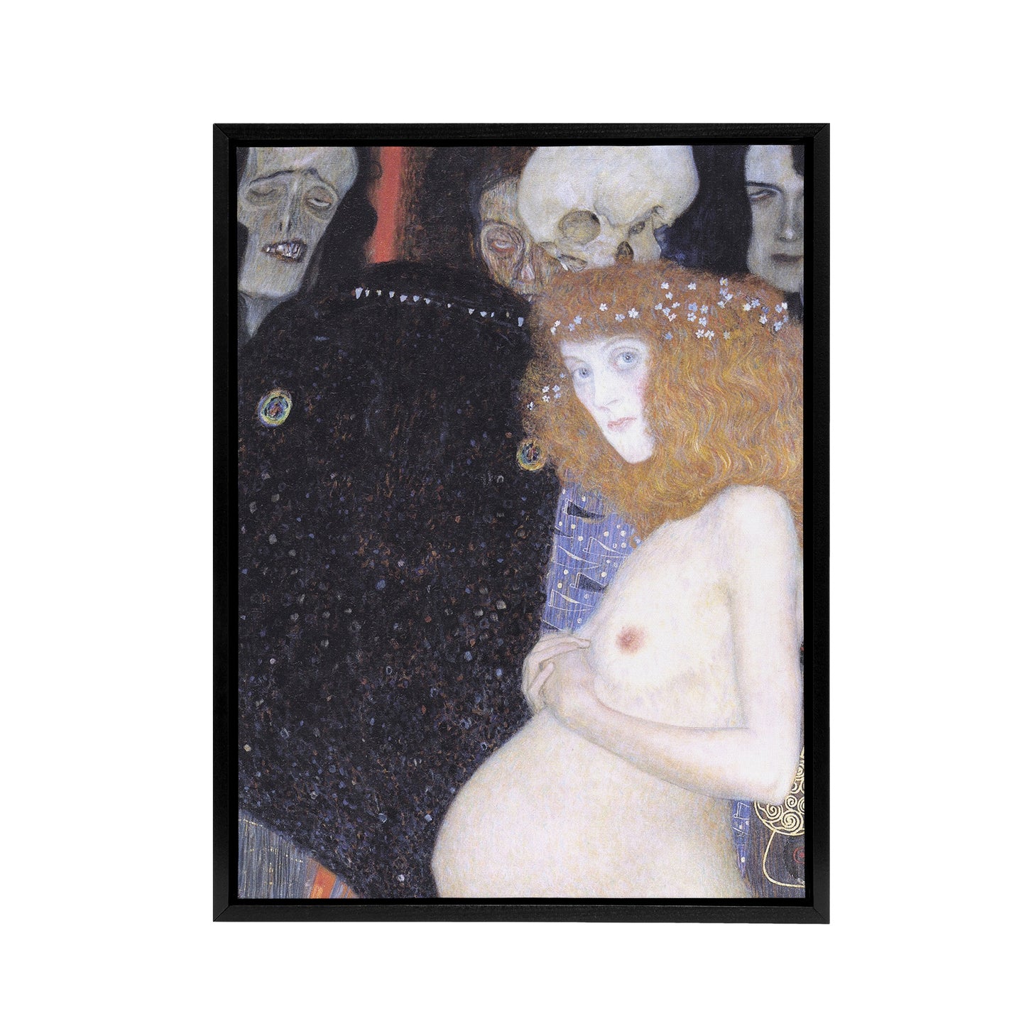 Hope I Pregnant Life Death Rebirth Framed Canvas Wall Art Print Klimt