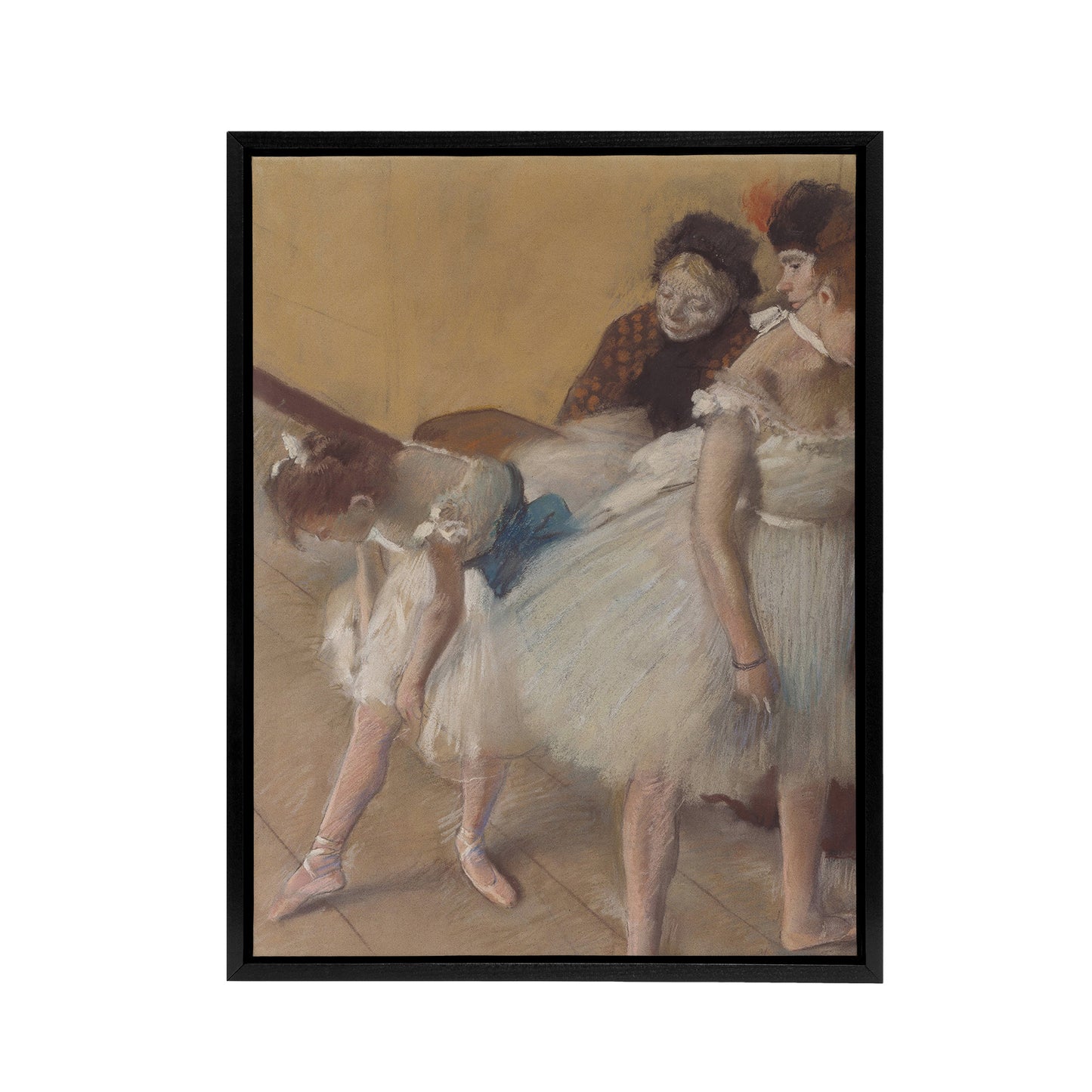 Ballerina Dance Examination Edgar Degas Vintage Framed Canvas Wall Art