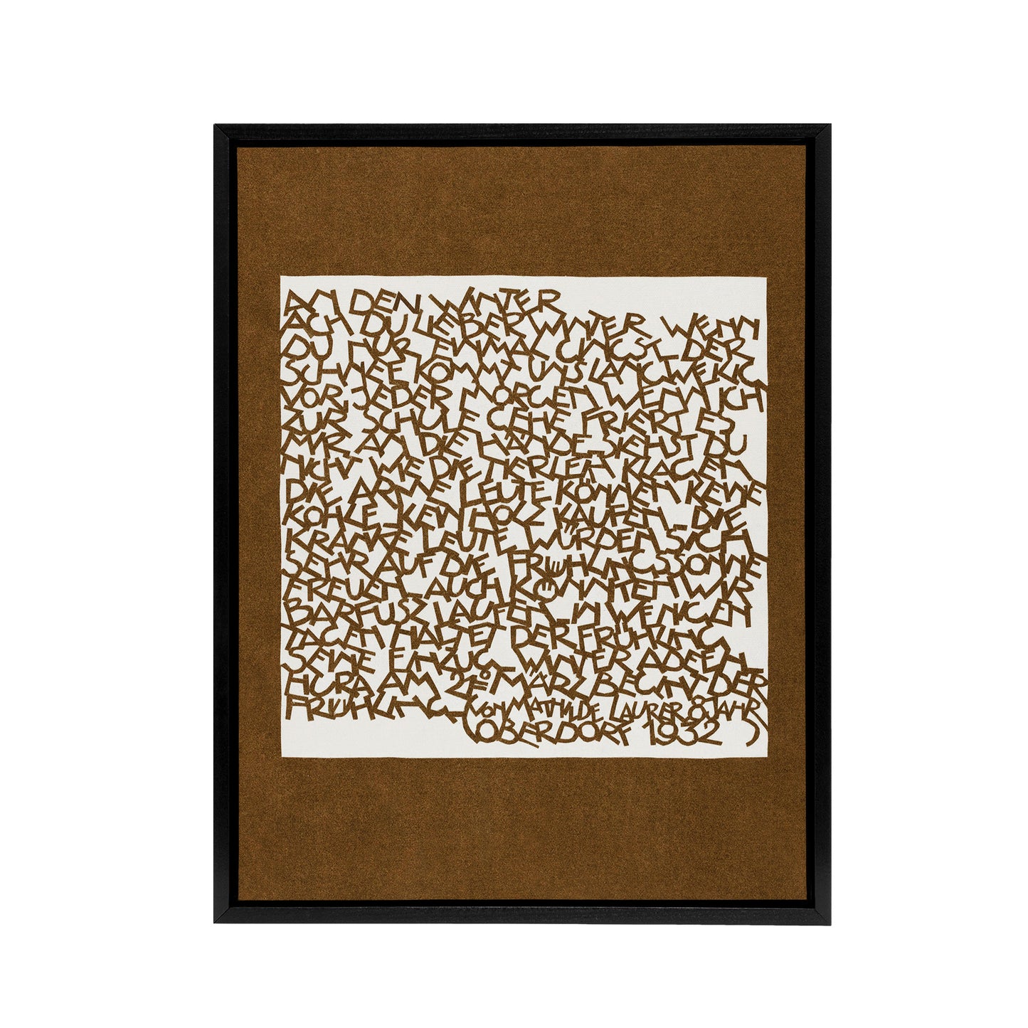 Winter Typography Painting Reijer Stolk Framed Canvas Wall Art Print