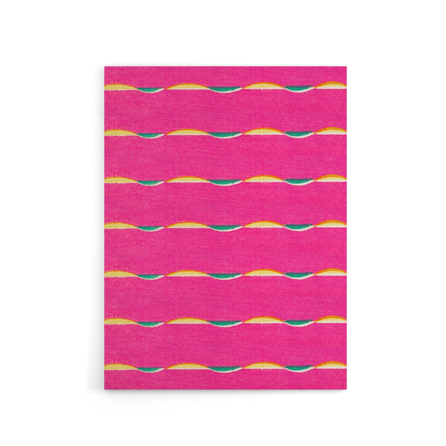 Textile Pattern Vibrant Pink Canvas Wall Art Print Furuya Korin