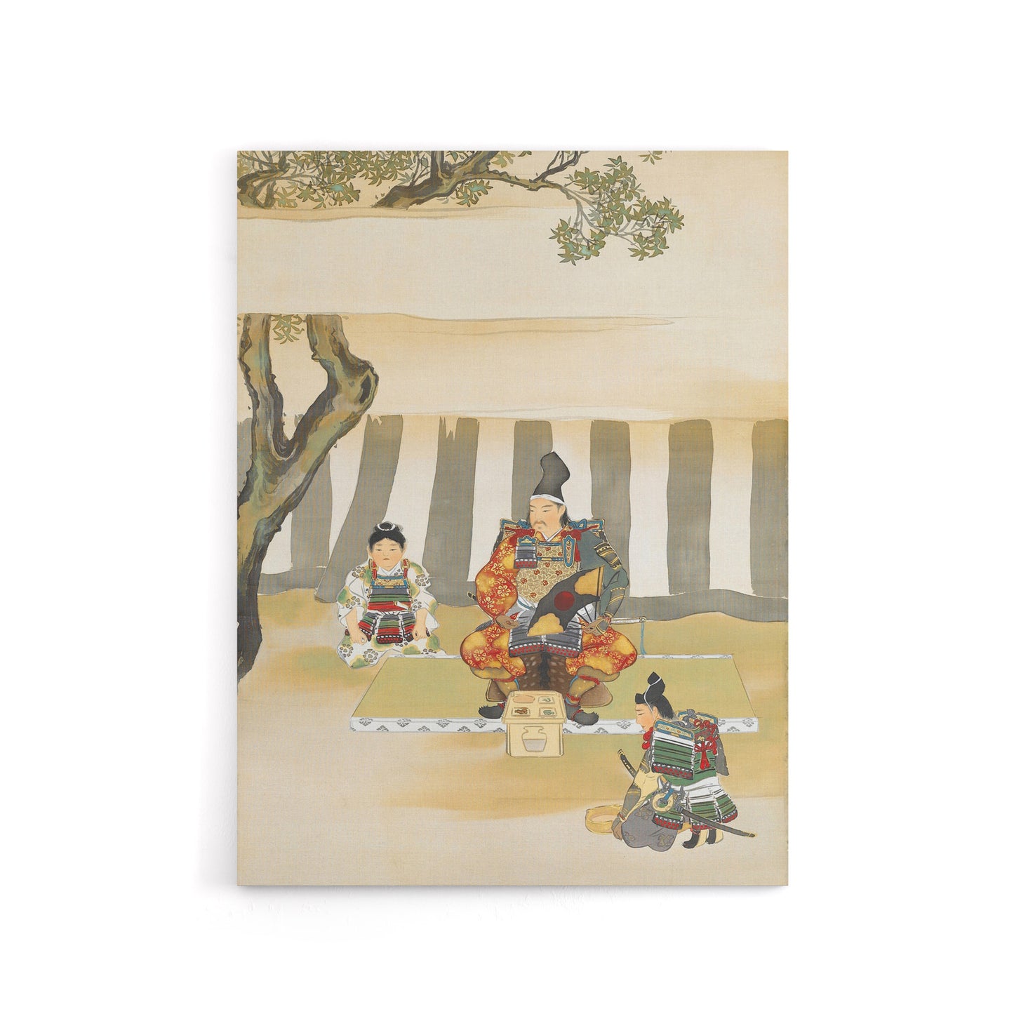 Kusunoki Masashige Before Battle Canvas Wall Art Print Sekka