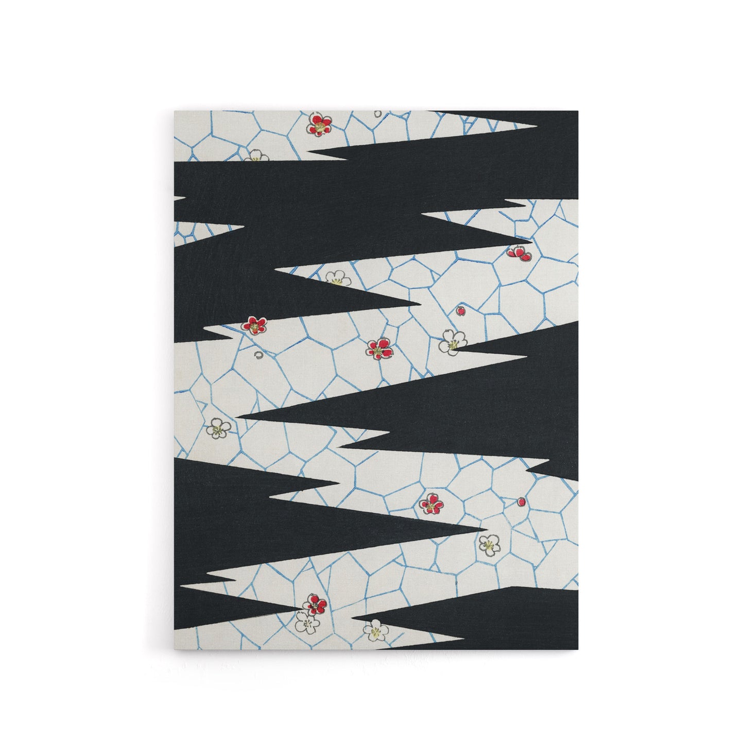 Flowers On Footpath Pattern Canvas Wall Art Print Shin Bijutsukai