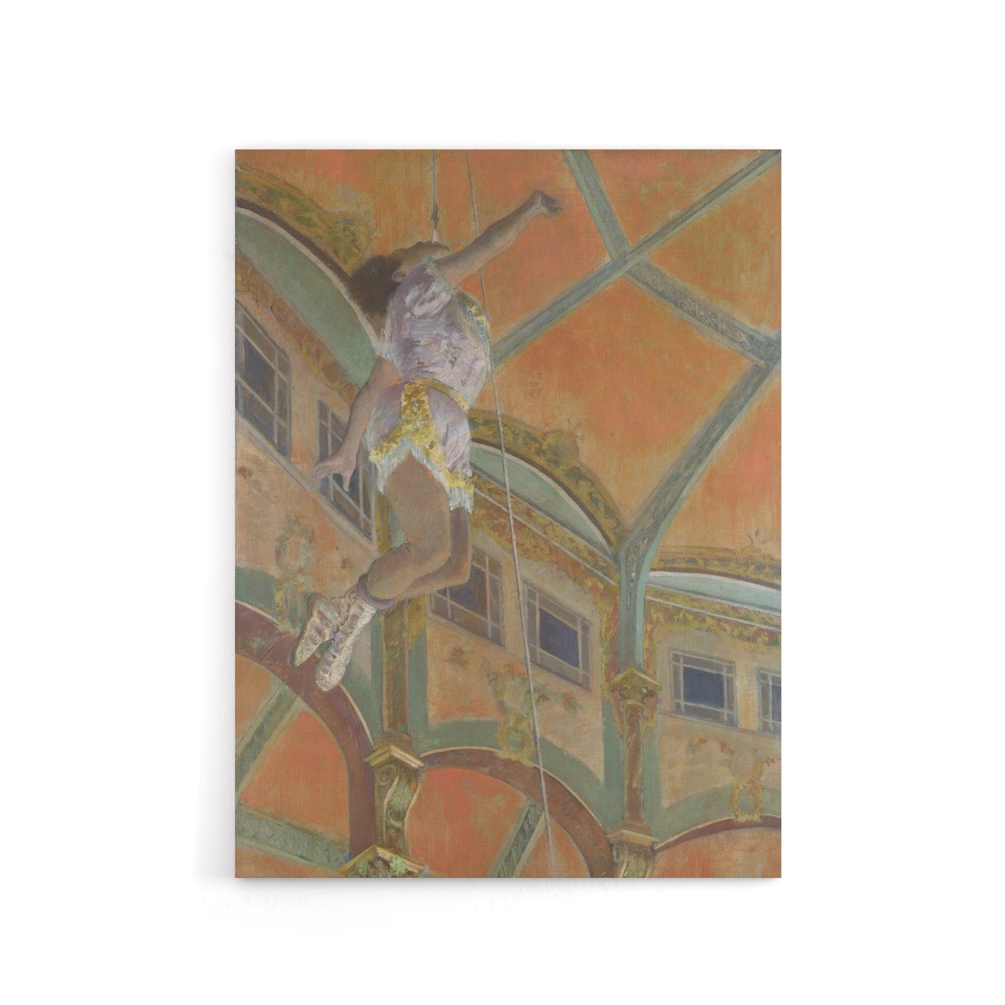 Acrobat Miss La La at Cirque Fernando Degas Canvas Wall Art