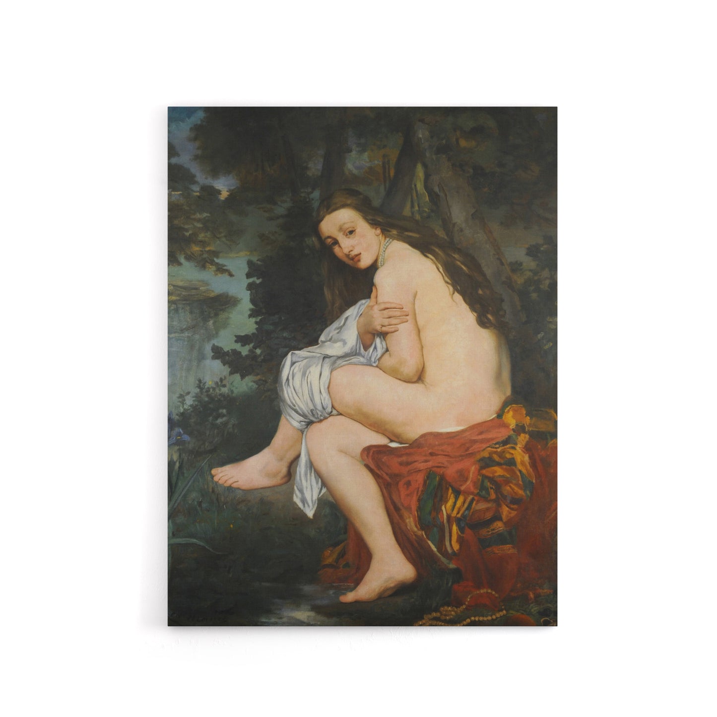 The Surprised Nymph Portrait Manet Vintage Canvas Wall Art
