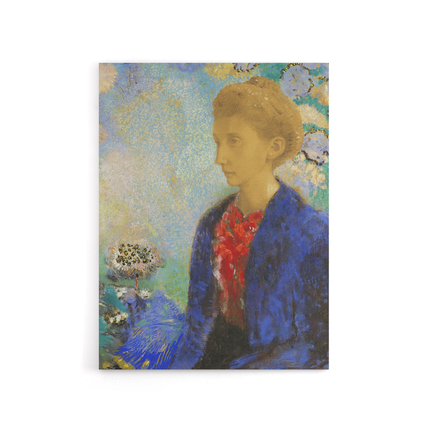 Baroness of Domecy Portrait Redon Vintage Canvas Wall Art