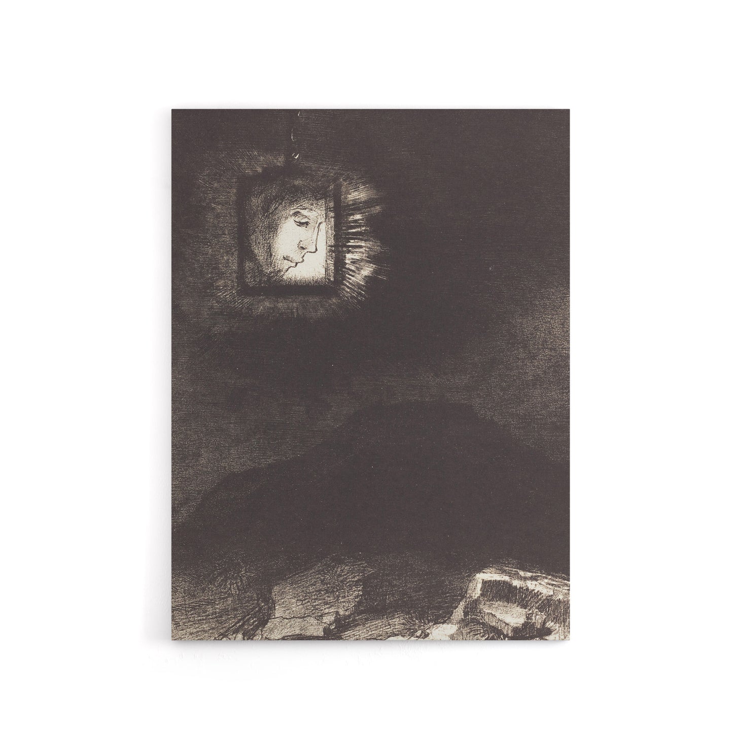 Glimmering Head Suspended Redon Vintage Canvas Wall Art