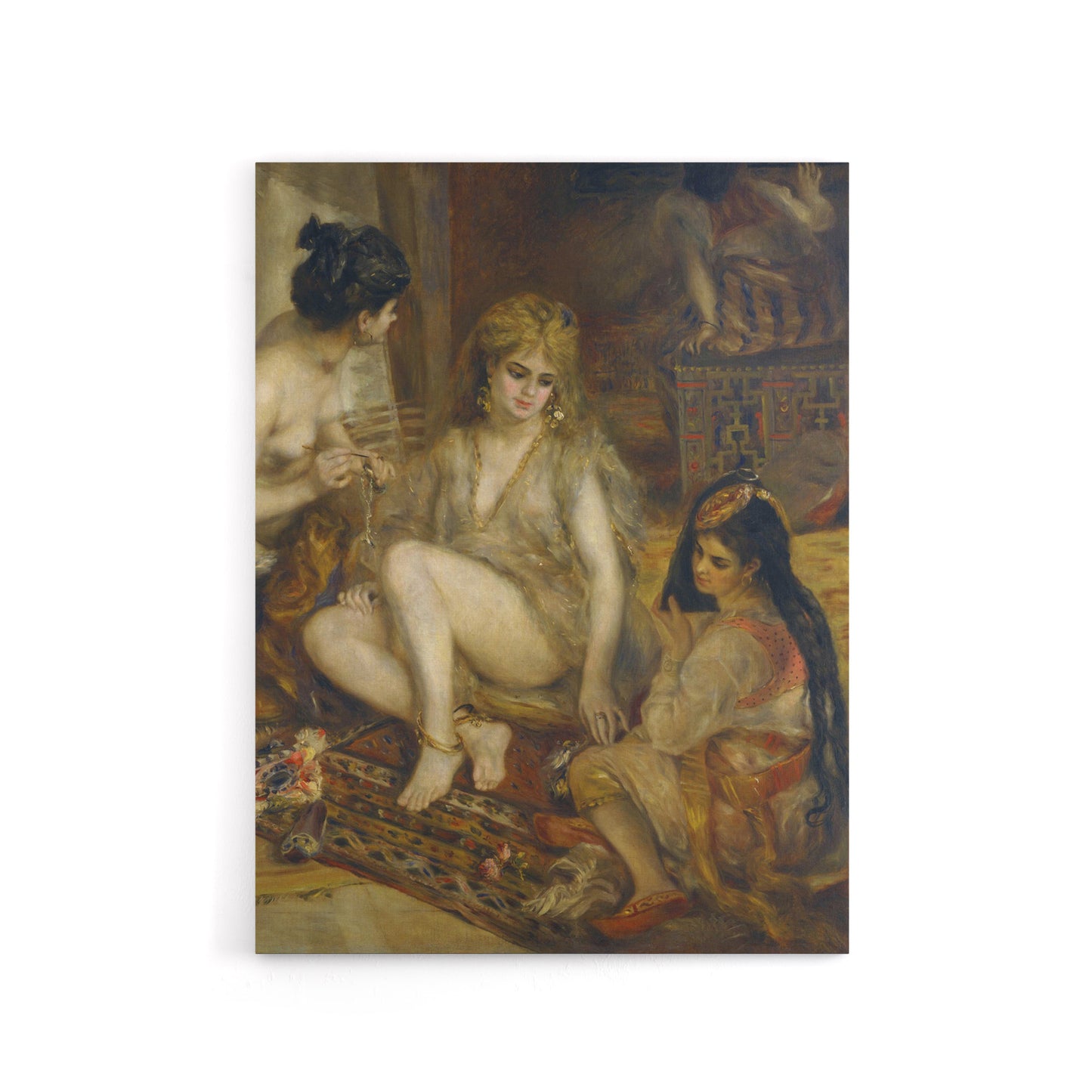 Interior of a Harem in Montmartre Renoir Vintage Canvas Wall Art