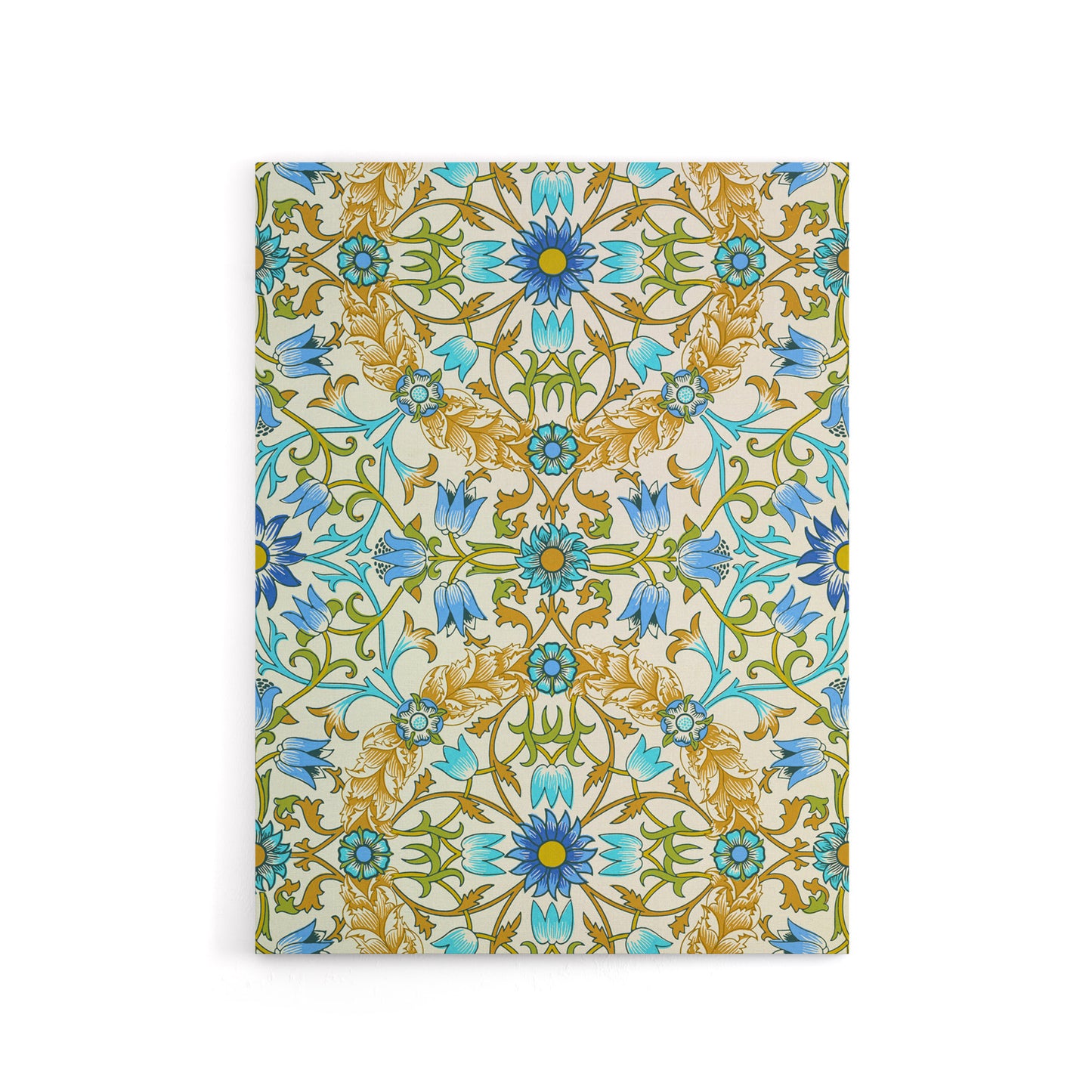 Blue Floral Vine Pattern W. Morris Vintage Canvas Wall Art