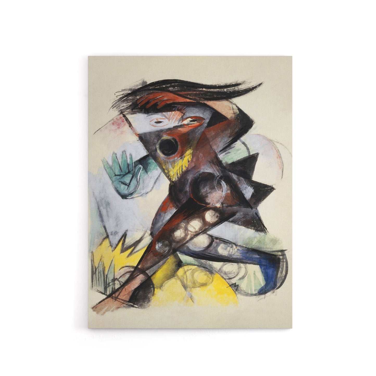 Caliban Figurine for The Tempest Marc Vintage Canvas Wall Art