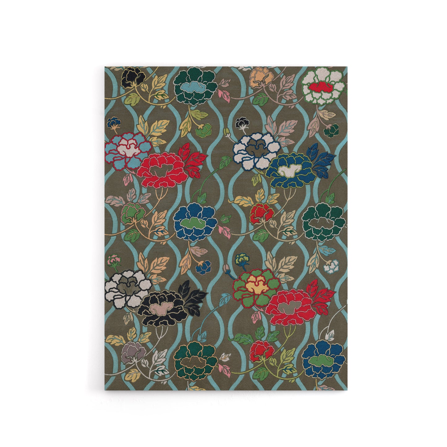 Japanese Floral Pattern G A Audsley Vintage Canvas Wall Art