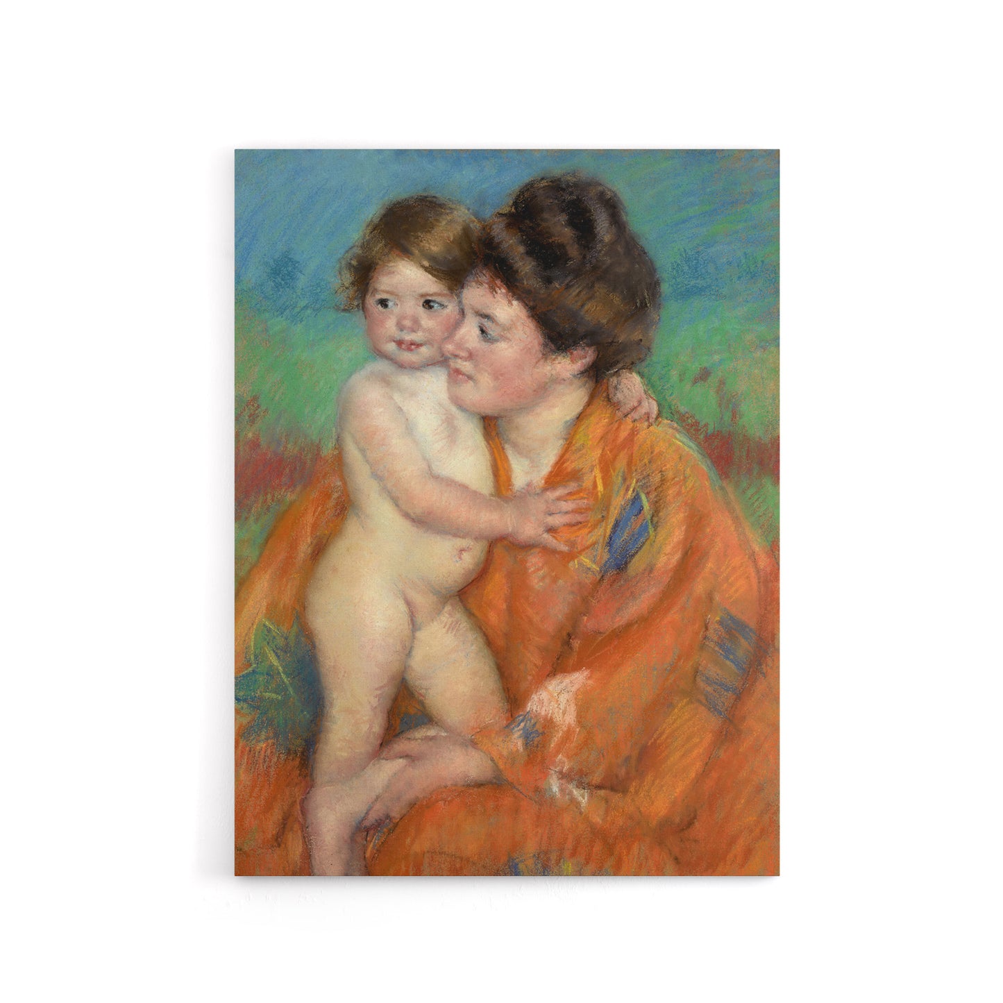 Woman With Baby Mother Child Portrait Cassatt Canvas Wall Art