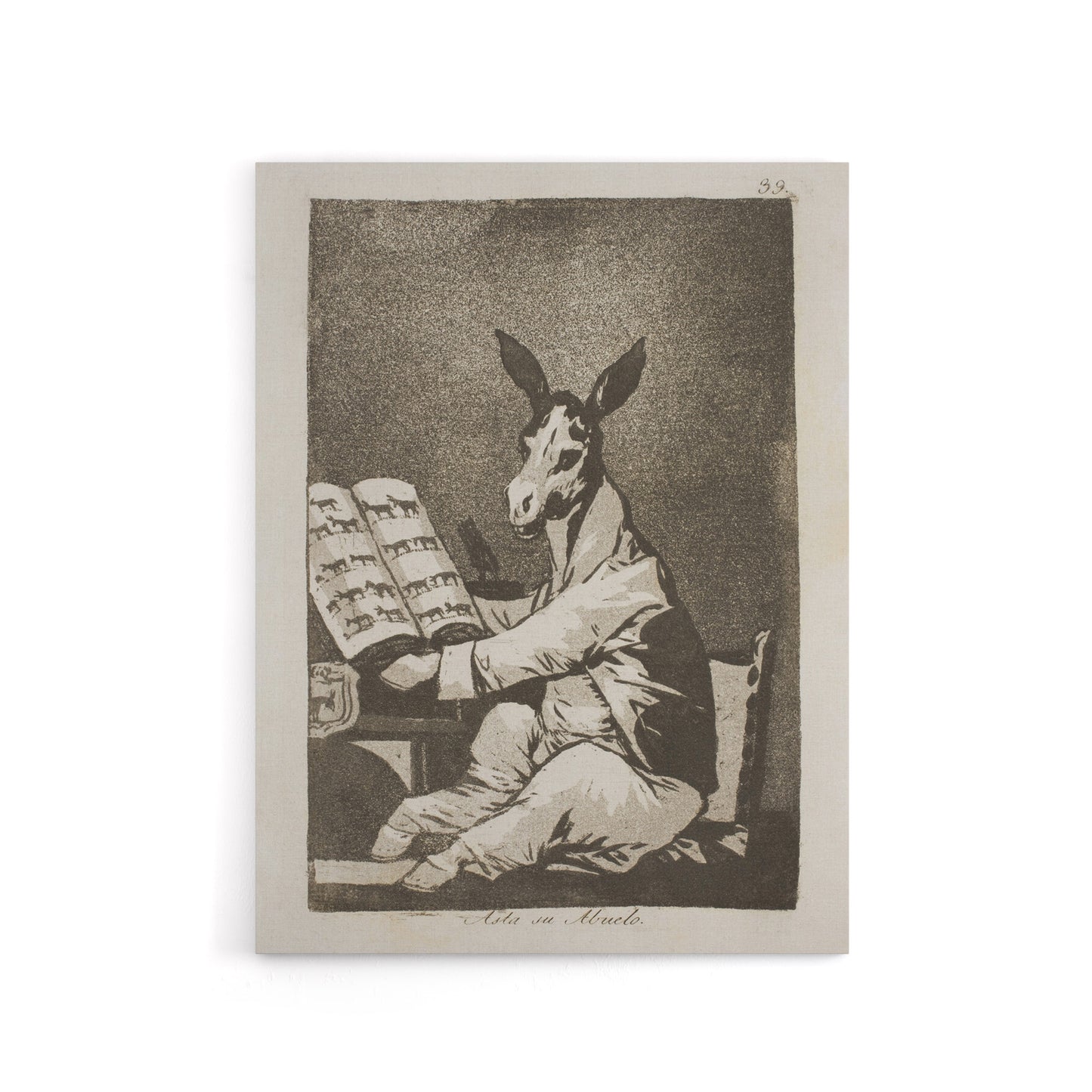 And so was his grandfather Francisco Goya Canvas Wall Art Print