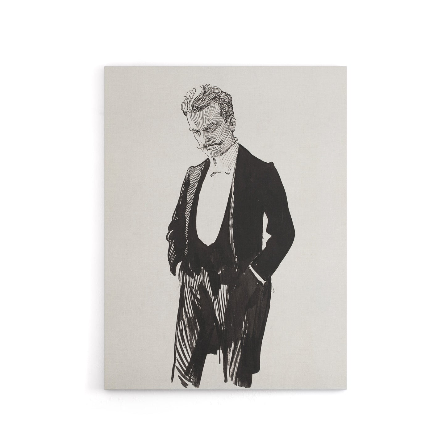 Albert Edelfelt Composer Jean Sibelius Portrait Canvas Wall Art Print