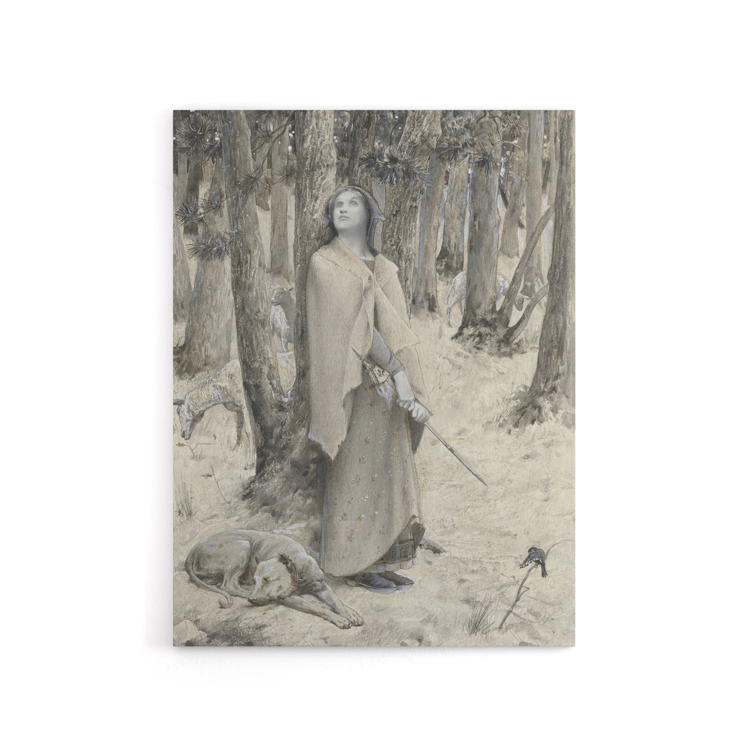Luc Olivier Merson Joan of Arc Hearing the Voices Canvas Wall Art Print
