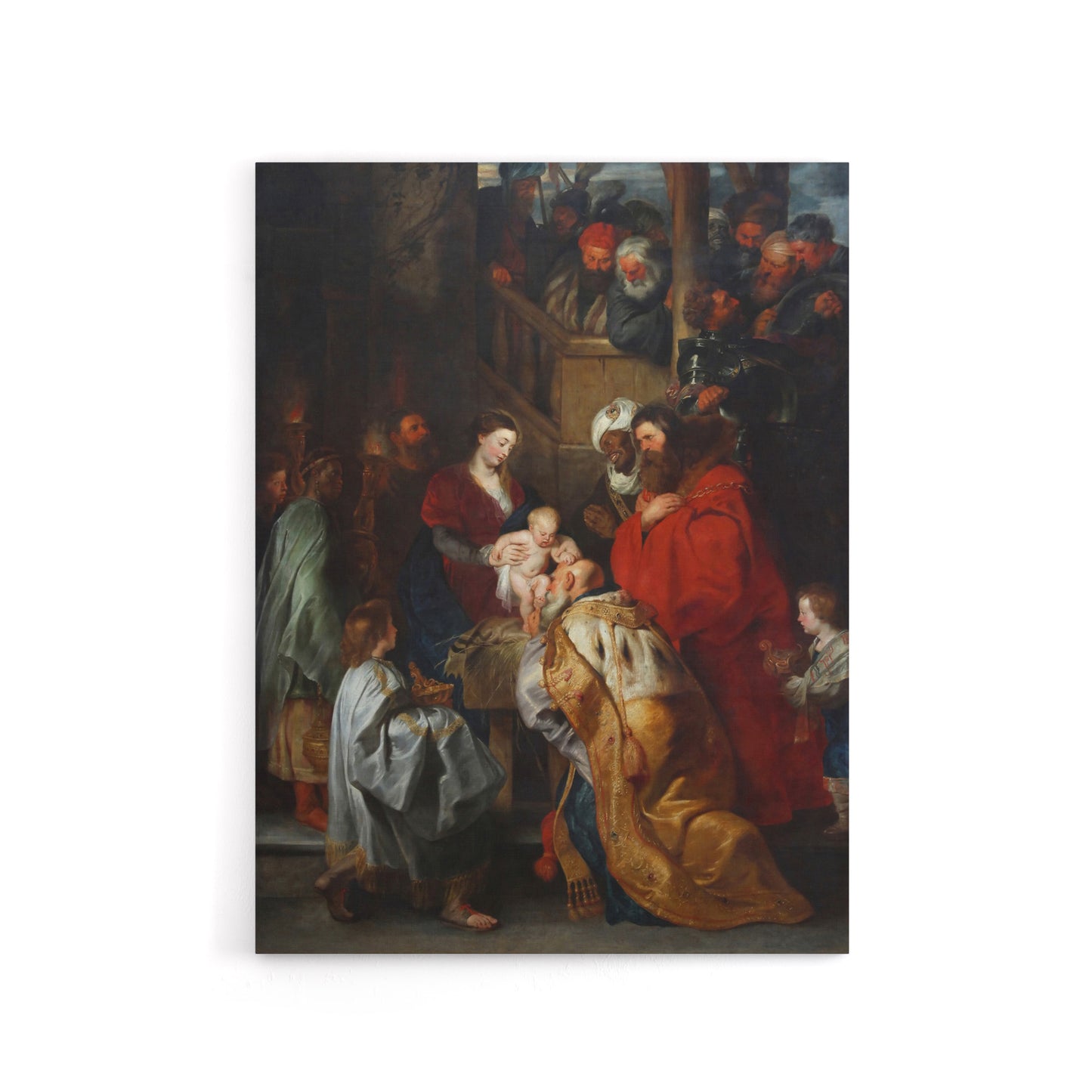 Peter Paul Rubens Adoration of the Magi Biblical Scene Canvas Wall Art Print