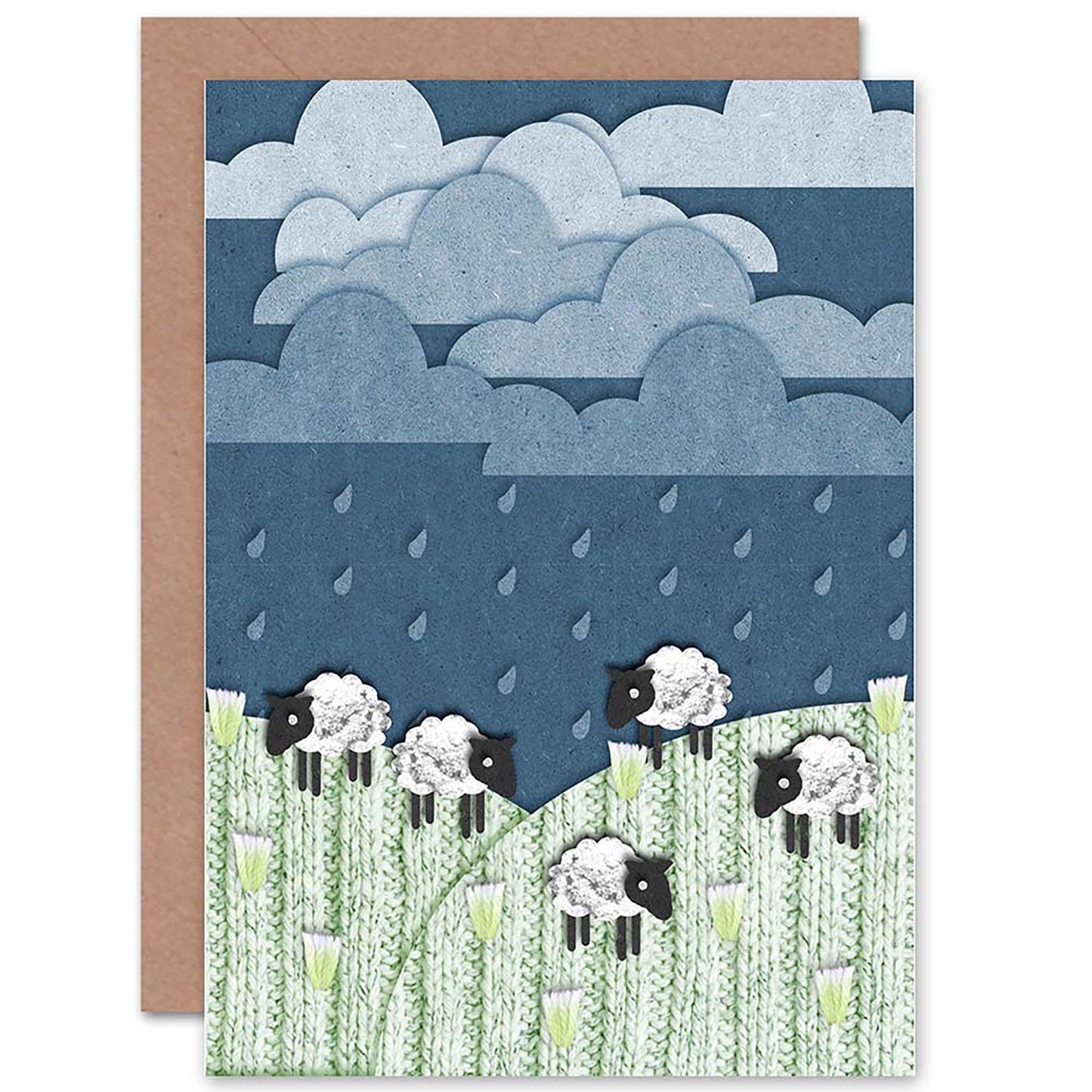 Highland Hill Craft Sheep Scotland Birthday Card