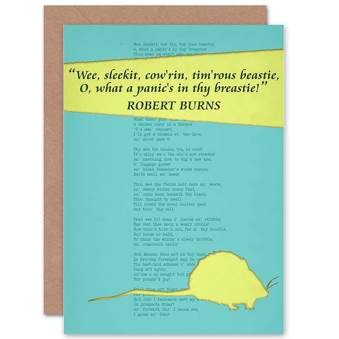 Robert Burns Tae Moose Scottish Card