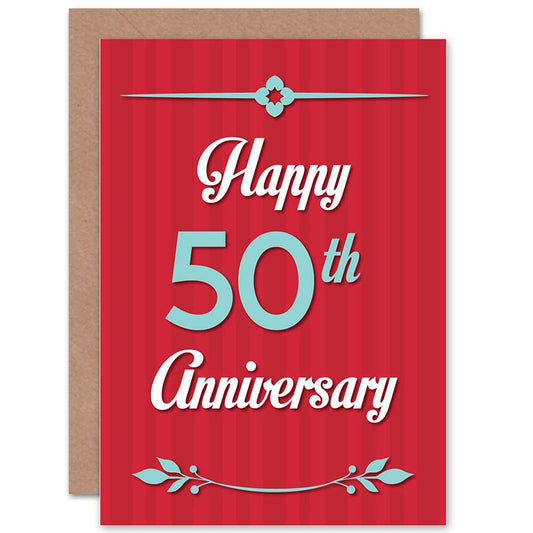 Happy 50th Wedding Anniversary Card
