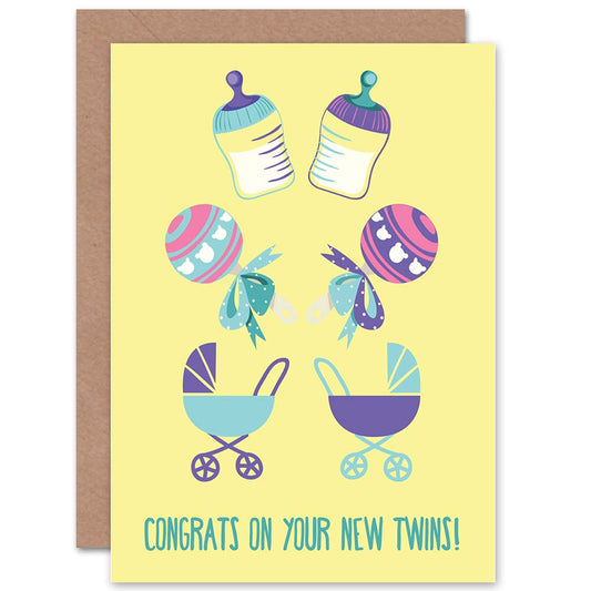 Congratulations On Your New Twins Congratulations Card