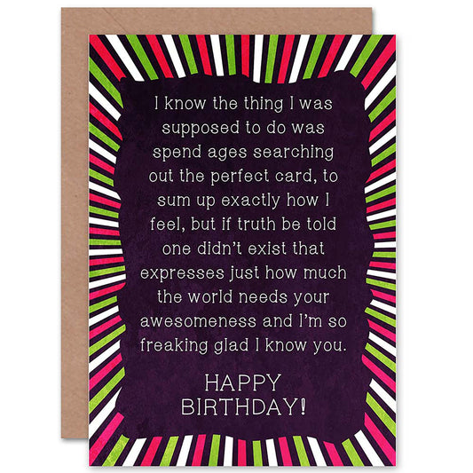 Best Friend World Needs Your Awesomeness Friendship Card