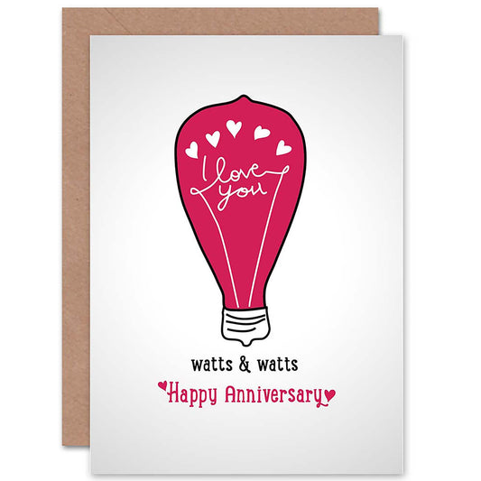 Watts Partner Anniversary Love Romantic Card