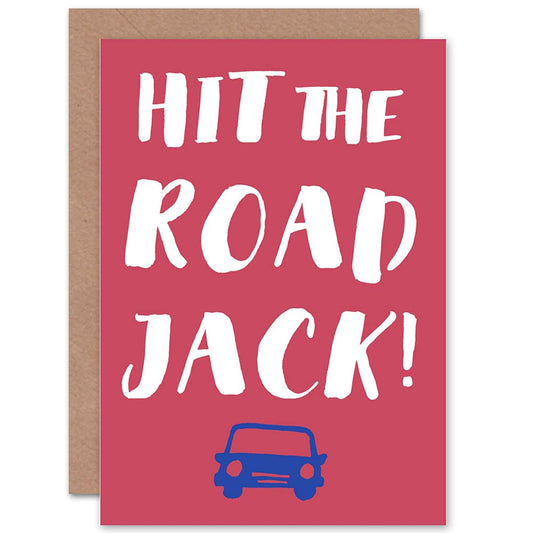 Bon Voyage Hit Road Jack Good Bye Card