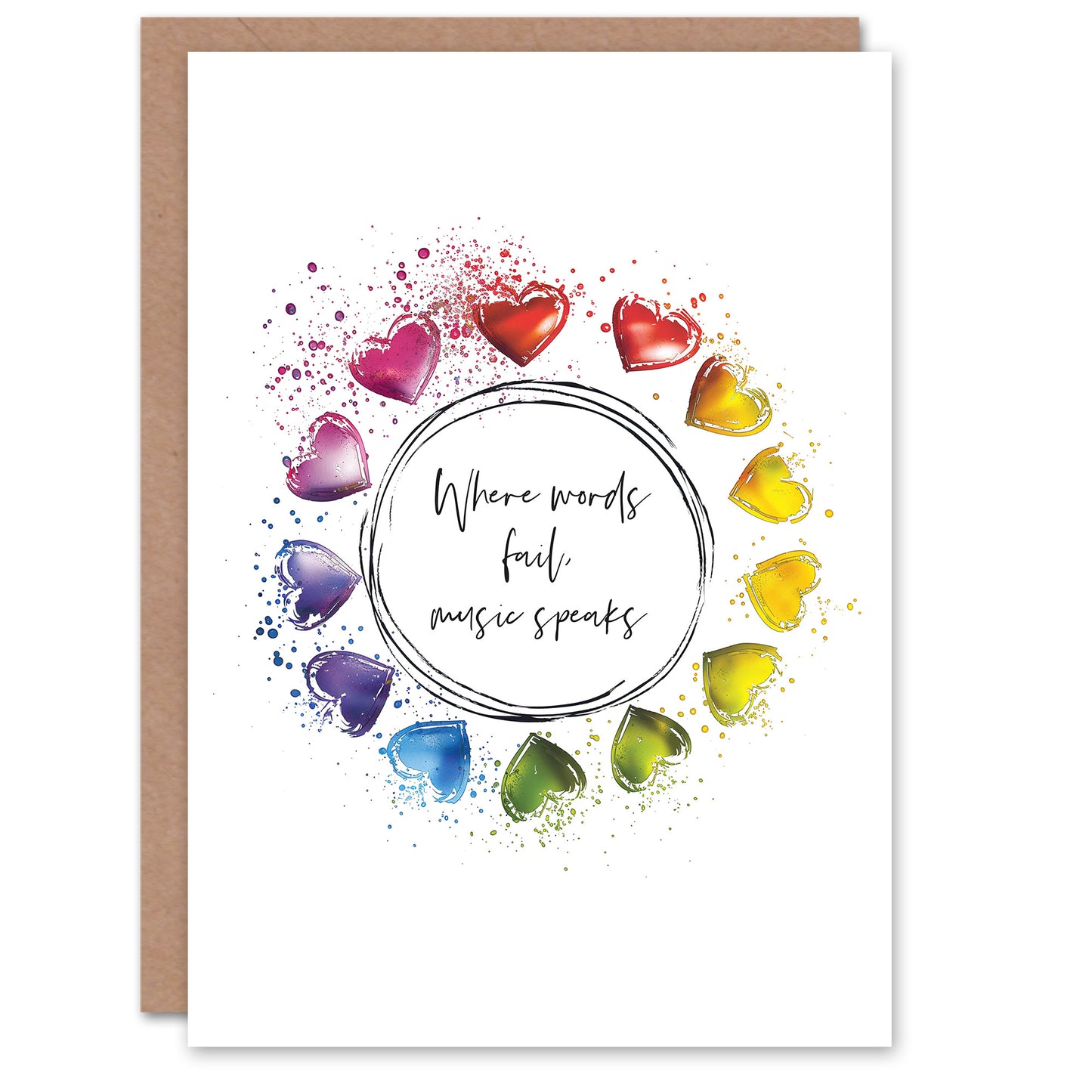 Marriage Poem Music Hans Christian Andersen Rainbow Wedding Card