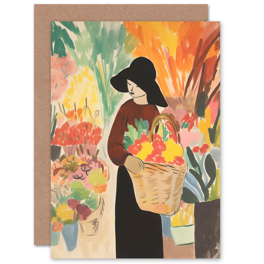 At Flower Market Danish Pastel Aesthetic Mother's day Card