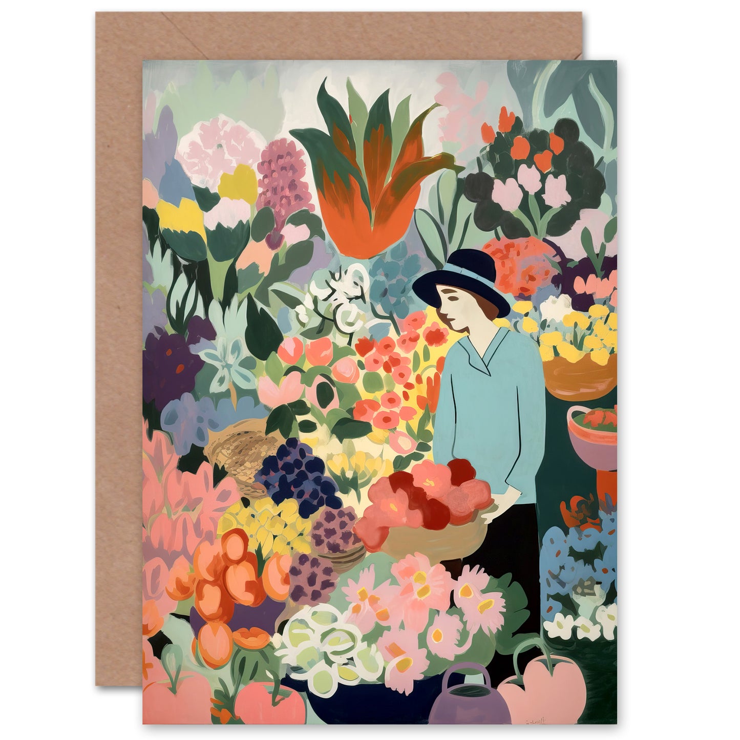 Pastel Flower Market Mothers Day Thinking Of You Mum Mother's day Card
