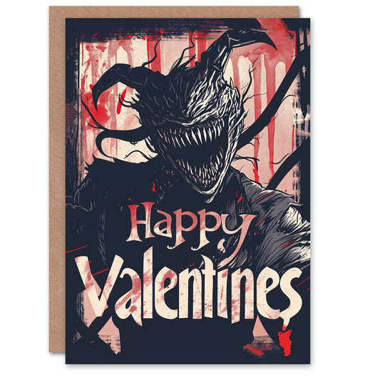 Horror Fan Scary Gore Monster Valentine's Card