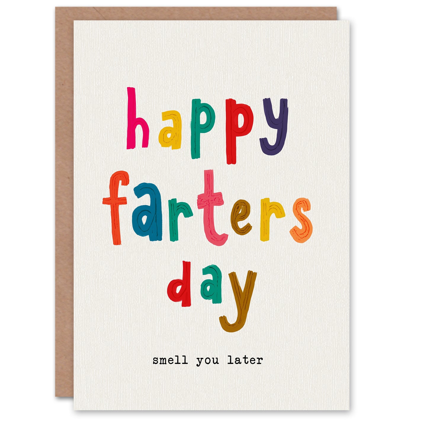 Funny Father's Day Card for Dad Happy Farter Joke Greeting Card Blank Inside
