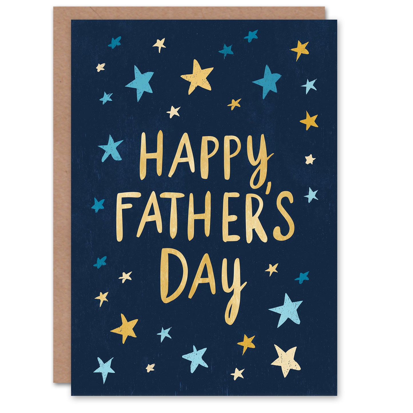 Father's Day Card for Dad Starry Night Design Greeting Card Blank Inside