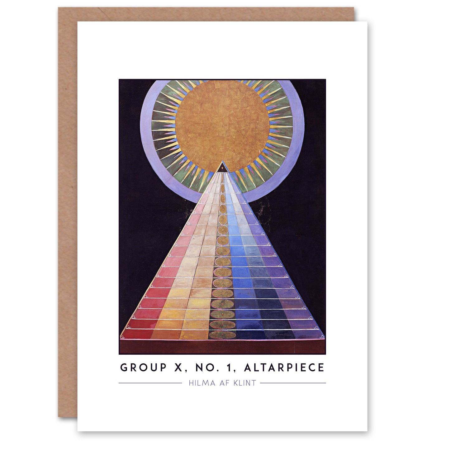 Hilma Af Klint Group X, No. 1, Altarpiece Abstract Greetings Card