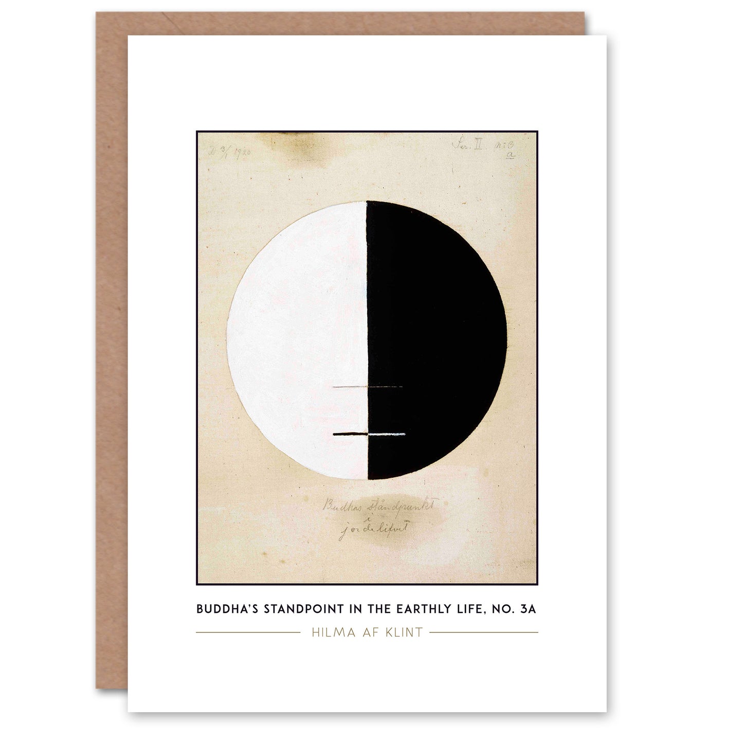 Hilma Af Klint Buddha’s Standpoint In The Earthly Life 3a Abstract Greetings Card
