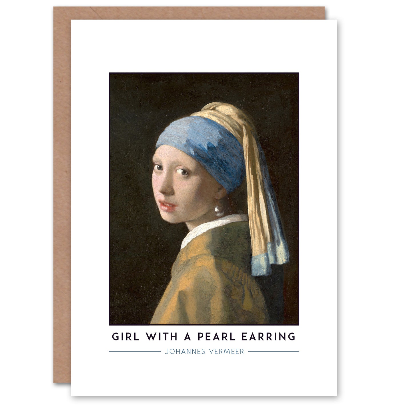 Johannes Vermeer Girl With A Pearl Earring Greetings Card
