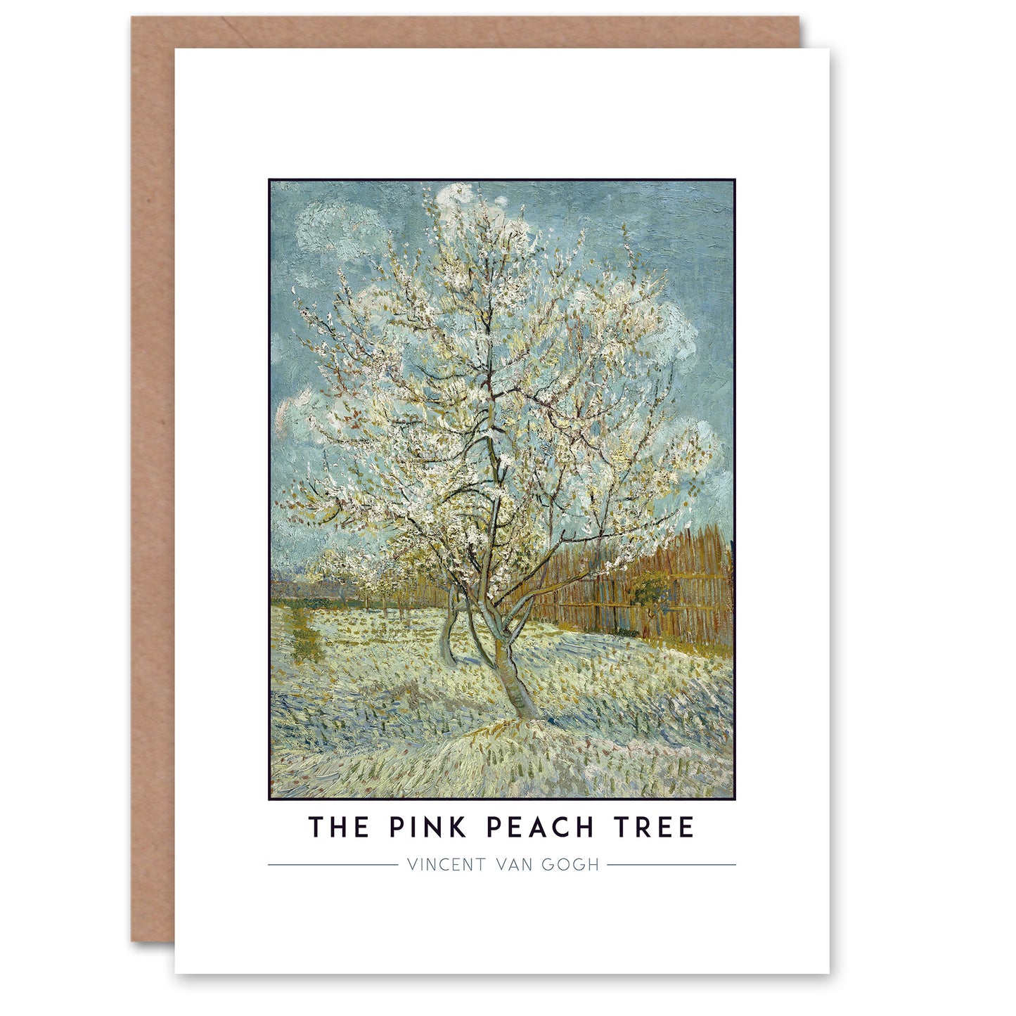 Vincent Van Gogh The Pink Peach Tree Greetings Card