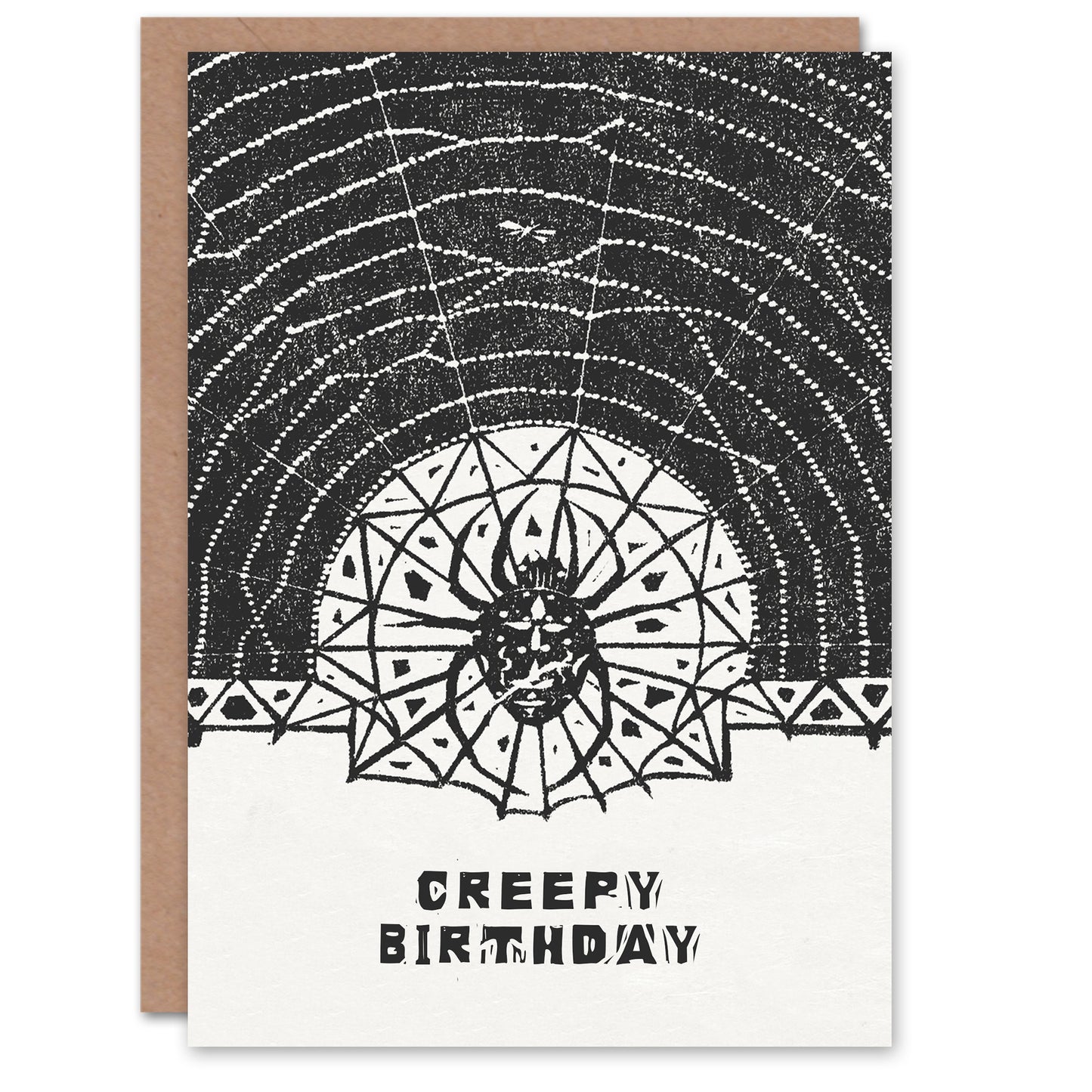 Gerrit Willem Dijsselhof Garden Spider and Web Creepy Birthday Card