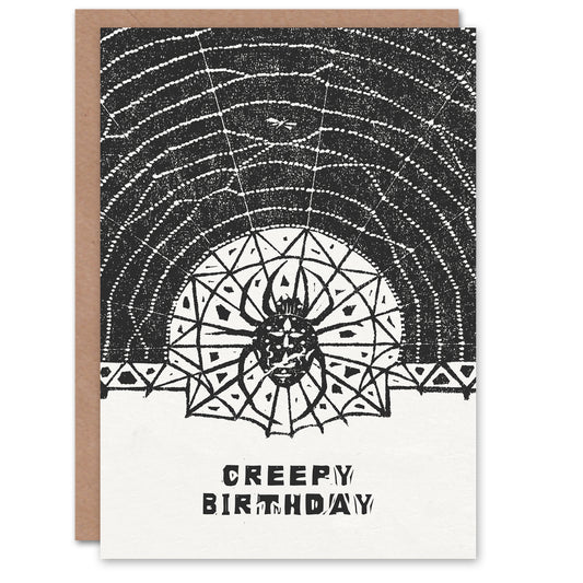 Gerrit Willem Dijsselhof Garden Spider and Web Creepy Birthday Card
