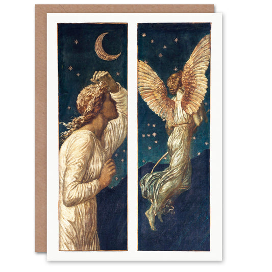 Edward Burne Jones Cupid Flying Away From Psyche Greetings Card