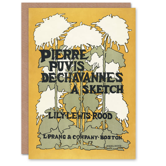 Ethel Reed Pierre Puvis De Chavannes A Sketch Greetings Card