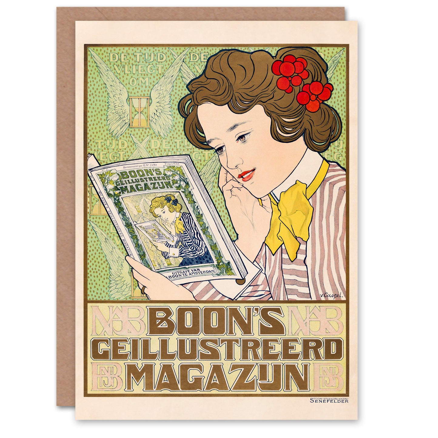 Johann Georg van Caspel Boons Illustrated Magazine Greetings Card