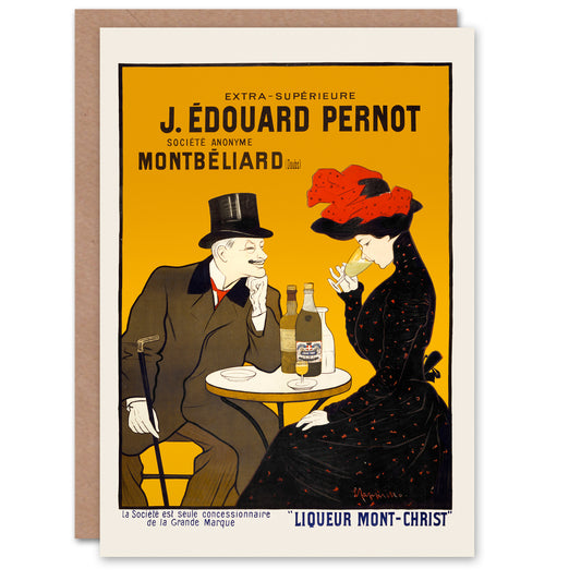 Leonetto Cappiello Liqueur Mont Christ Vintage Advert Greetings Card