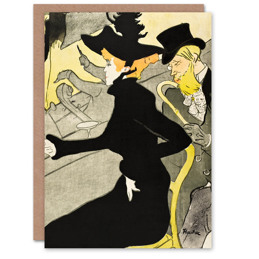 Toulouse Lautrec Divan Japonais Cafe Concert Greetings Card
